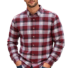 Men’s Red Checkered Shirt – Trendy Stylish Urban Casual Wear