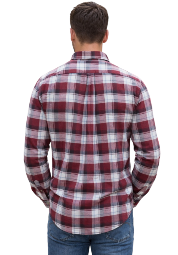 Men’s Red Checkered Shirt – Trendy Stylish Urban Casual Wear