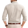 Men’s Beige Striped Shirt – Trendy Stylish Urban Casual Wear