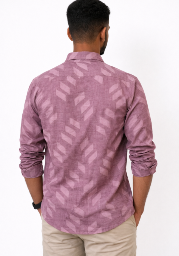 Untitled design (33) Purple Geometric Design Shirt – Urban Trend