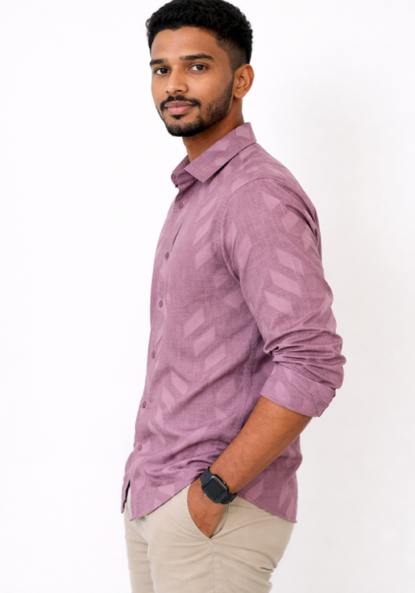 Untitled design (34) Purple Geometric Design Shirt – Urban Trend