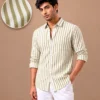 Puma_file_00000000a3d8720aa6b5e6fbcb67e37e Cotton Blend Oval & White Striped Shirt