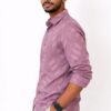 Trendy Geometric Print Maroon Shirt – Premium Quality Fabric