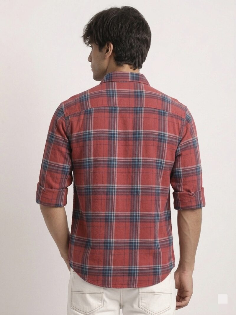 IMG_20260526_111408.jpg Buy Men's read plaid cotton shirt online india- Draven