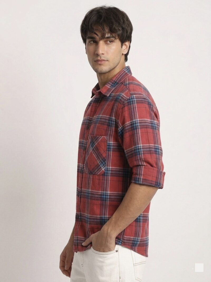 IMG_20260526_111549.jpg Buy Men's read plaid cotton shirt online india- Draven