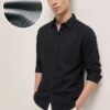 IMG_20260527_185626.jpg Men's Solid Black Premium Pure Cotton Shirt -Buy Online India