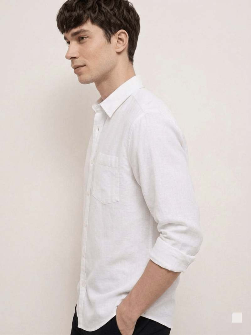 ​Voston Acer Essential White Shirt for Men