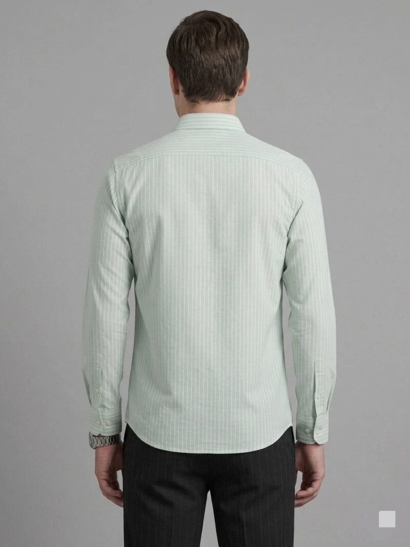 Mint Green Striped Casual Shirt for Men Mint Green Striped Casual Shirt for Men