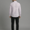 Modern White Blueberry-Dot Abstract Shirt