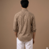 Stylish Men's Textured Geometric Design Shirt