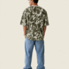 Drabin Premium Olive Marble Texture Oversized Cotton T-Shirt