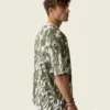 Drabin Premium Olive Marble Texture Oversized Cotton T-Shirt