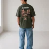 DJANGO" – Premium Olive Green Minimalist Oversized T-Shirt