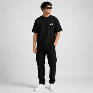 Urban Pure Black Oversized T-Shirt